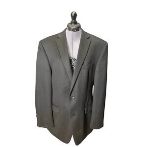Calvin Klein Black Cashmere Blazer Men’s 42L 100% Cashmere Sport Coat